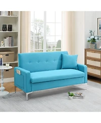 Streamdale Furniture 57" Comfortable Double Sofa w/ Storage