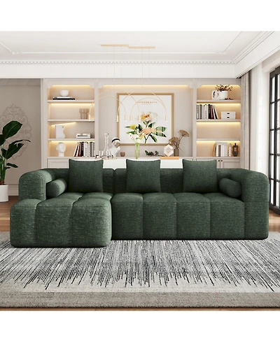 Streamdale Furniture 101" Sectional Sofa Modular Couch Deep Seating & Pockets