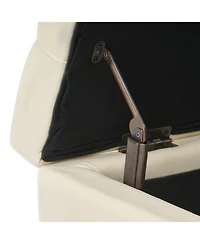 Streamdale Button Tufted Diamond Stitch Storage Ottoman Bench