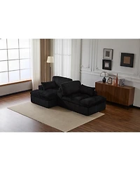 Streamdale Furniture Streamdale Double Chaise Lounge Sleeper Sofa Bed