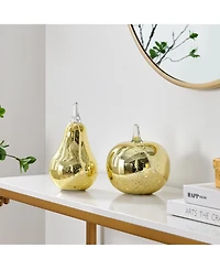 Danya B Alloya Pear Glass Sculpture