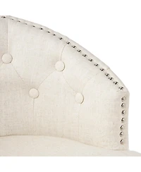 Streamdale Furniture 360 Degree Swivel Bar Stool with Stunning Nailhead Trim