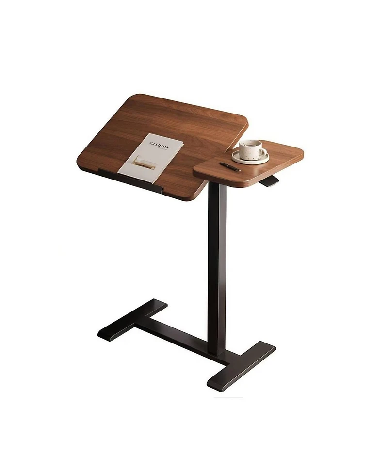 Streamdale Furniture Streamdale Overbed Rolling Laptop Stand with Wheels Height Adjustable Tray