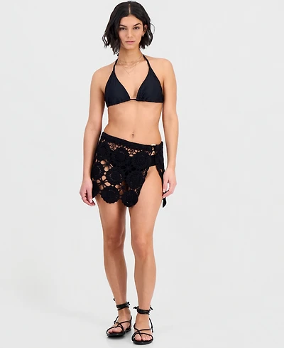 Miken Women's Full Fashion Crochet Swim Sarong