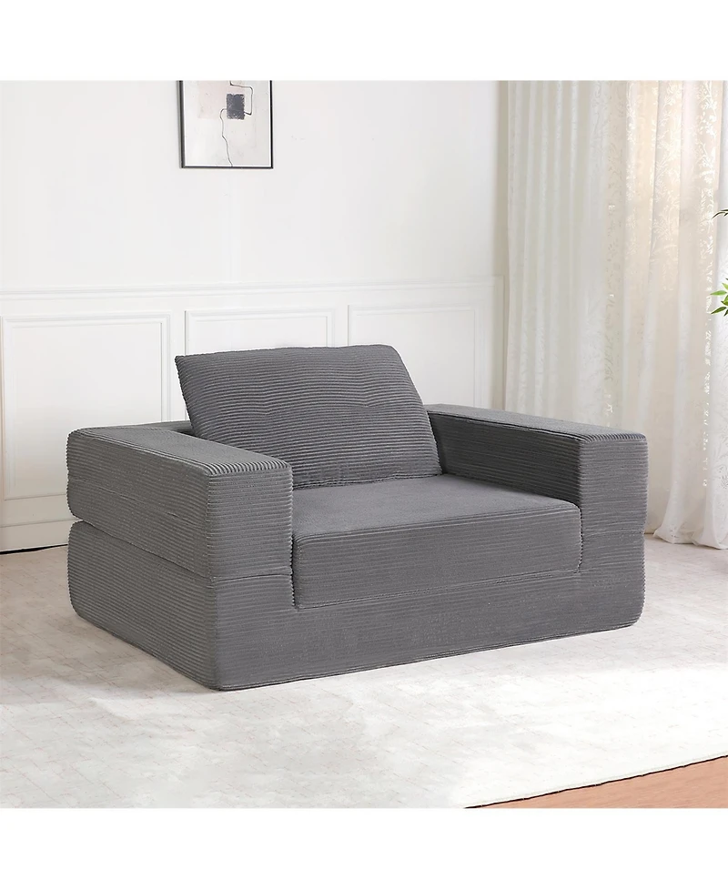 Aostirmotor Compression Dog Sofa Bed Modern Floor Couch With Pillow for Living Room Bedroom