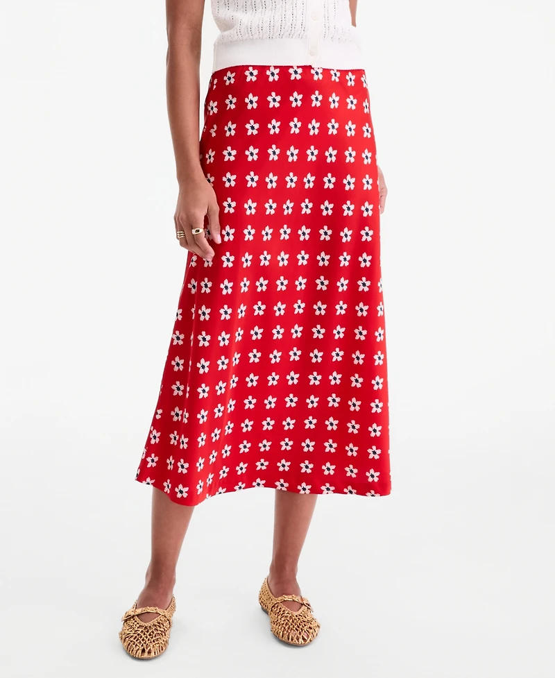 On 34th Women's Pull-On Midi Slip Skirt, Macy's Exclusive
