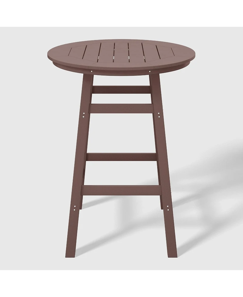 WestinTrends Outdoor 35" Hdpe Round Patio Bar Height Table