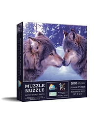 SunsOut Muzzle Nuzzle 500 piece Jigsaw Puzzle for Adults