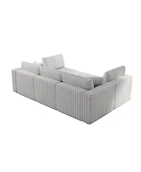 Streamdale Furniture 6-Person U-Shaped Sofa with Ottoman, Modern Comfort and Style, 106.3" x 30.7