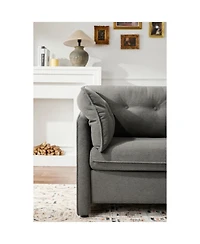 Streamdale Furniture Modern Style Chenille Oversized Armchair Accent Chair Single Sofa Lounge Chair for Living Room, Bedroom