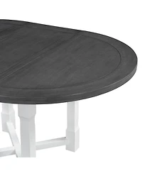 Streamdale Furniture 5-Piece Extendable Round Dining Set with Upholstered Chairs