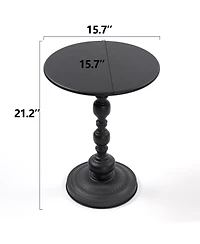 Streamdale Furniture Vintage Metal Round Side Table