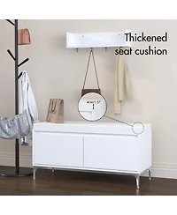 Streamdale Furniture Streamdale Entryway Shelf with Hooks, Bench & Shoe Cabinet Set