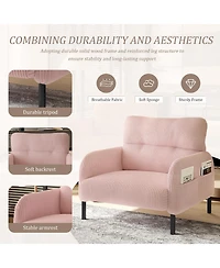 Streamdale Furniture Corduroy Wide Seat Chair