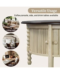 Streamdale Furniture Vintage Round Coffee Table