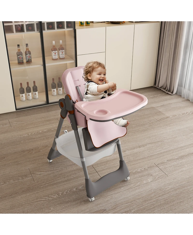 Streamdale Furniture Adjustable Baby High Chair - Portable Feeding Seat