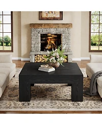 Tribesigns 39.4-Inch Square Coffee Table for Living Room, Farmhouse All Mdf Accent Center Cocktail