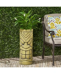 Streamdale Furniture Antique Green Face Pot Planter