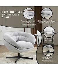 Streamdale Furniture Streamdale 360 Swivel Club Chair with Removable Cushion