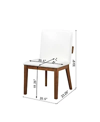 Streamdale Furniture Faux Leather Dining Chairs (Set of 2)