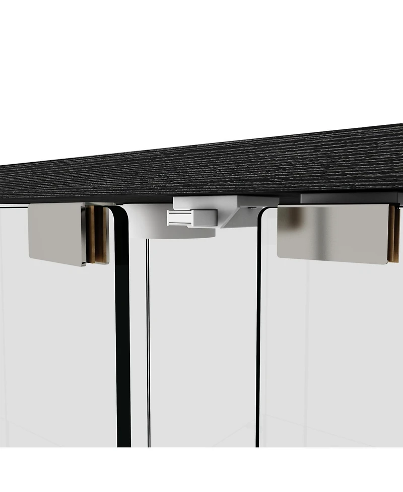 Streamdale Furniture Led Glass Display Cabinet