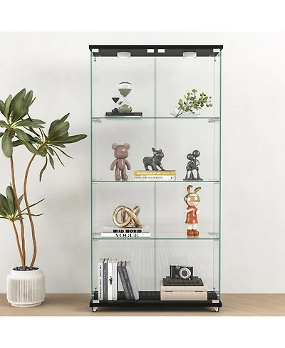 Streamdale Furniture Led Glass Display Cabinet