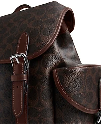 Coach In Signature Canvas Hitch Backpack