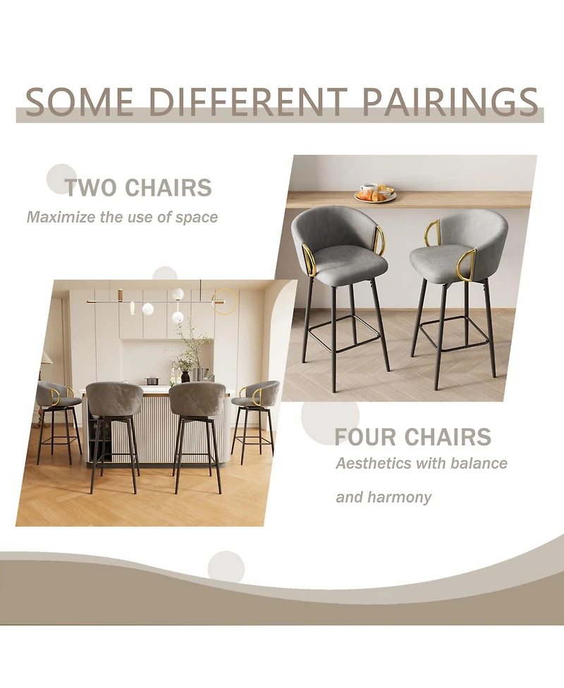 Streamdale Furniture Streamdale Modern Swivel Bar Chairs