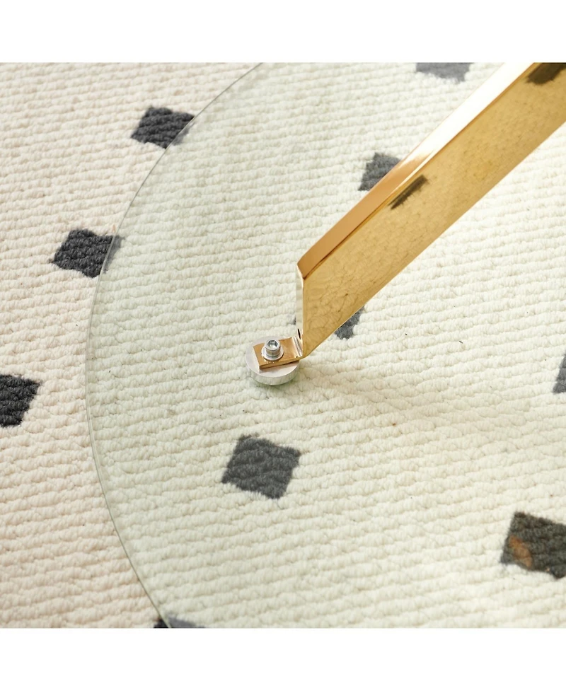 Streamdale Furniture Mid-Century Glass Top Dining Set