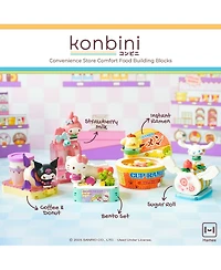 Hamee Sanrio Hello Kitty and Friends Konbini Series Figure Set Collection Cute Building Block Fan Gift, Birthday, Stress Relief, Collectible Toy