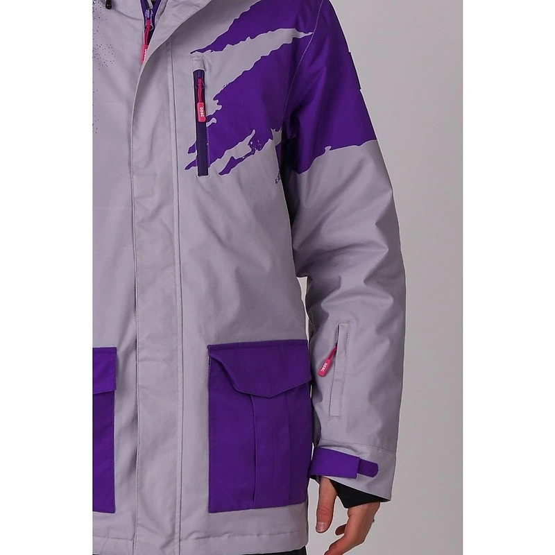 Men's After party Jacket Grey & Purple