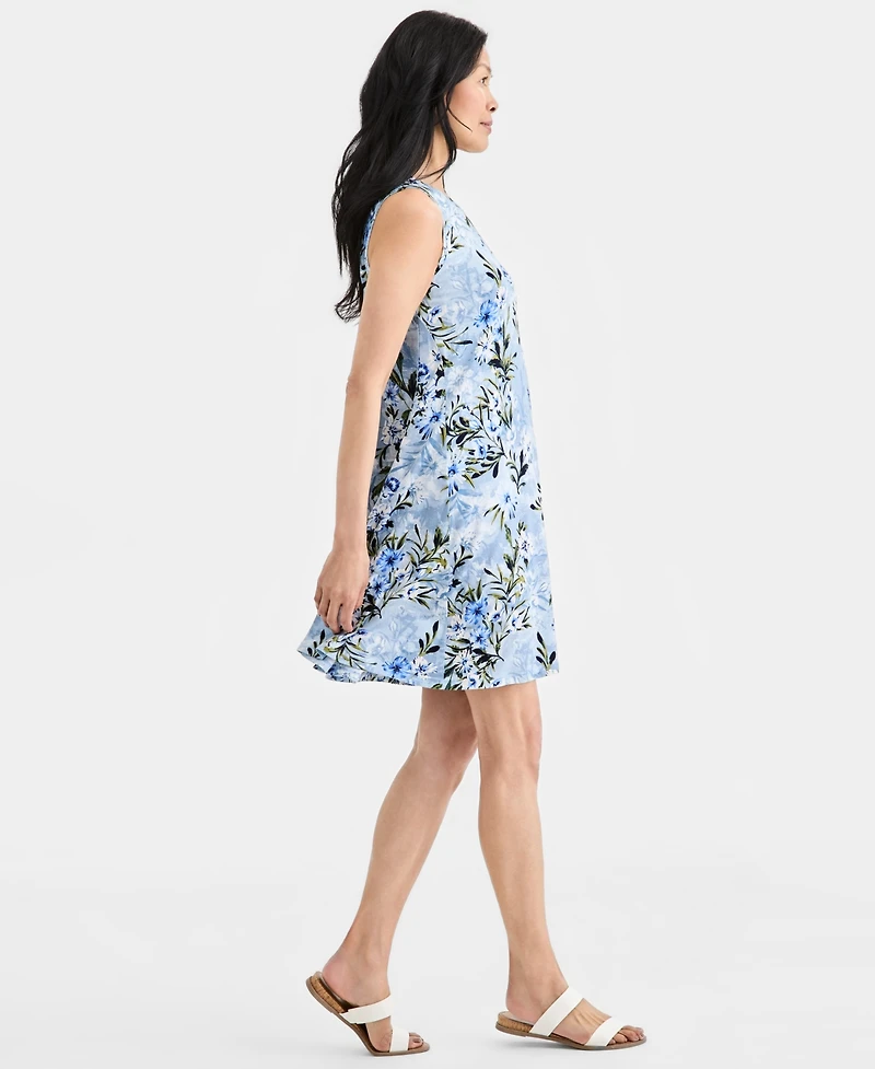 Style & Co Women's Printed Sleeveless Knit Dress, Macy's Exclusive