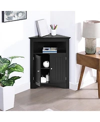 Streamdale Furniture Corner Cabinet with Doors & Shelves