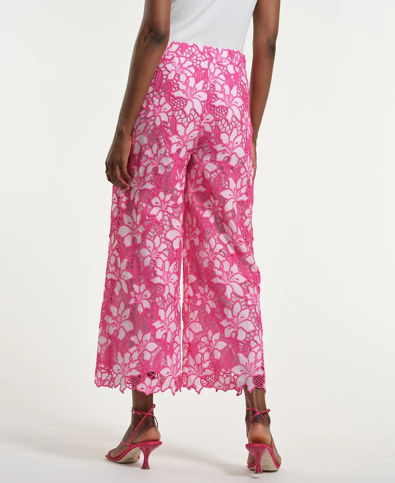 Isaac Mizrahi Women's High-Rise Straight Leg Pants