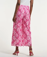 Isaac Mizrahi Women's High-Rise Straight Leg Pants