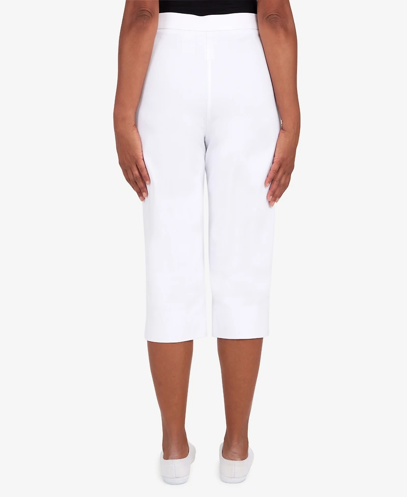 Alfred Dunner Women's Classic Allure Stretch Clamdigger Pants