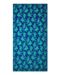 Lacoste All-Over Crocodile Palm Print Cotton Beach Towel, 36" x 72"
