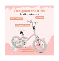Hongge Kids Adjustable Training Bike with Dual Brake and Safety Features