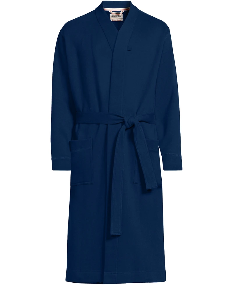 Lands' End Men's Serious Sweats Calf Length Robe