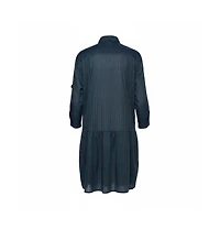 Pre-Owned Burberry Women's Checkered Cotton Pintuck Detail Shift Dress