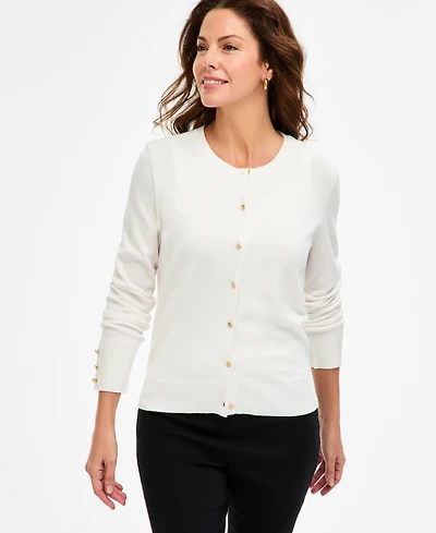Jm Collection Women's Cropped Cardigan Sweater, Macy's Exclusive