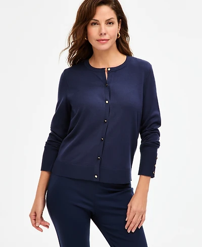Jm Collection Women's Cropped Cardigan Sweater, Macy's Exclusive