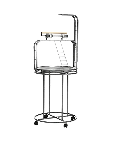 PawHut Parrot Sd Large Bird Perch Sd with Toy Hook & 3 Ladders