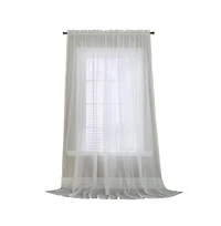 Habitat Rhapsody Voile Sheer Sheer Texture and Supple Drapeability Rod Pocket Light Filtering Curtain Panel 54" x 84" White