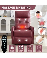 Sumyeg Power Lift Recliner Chair with Massage Heavy Duty Motion Mechanism and One Usb for Charging