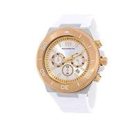 Technomarine Men's Tm-224016 Manta Quartz Chronograph Silver, Gold
