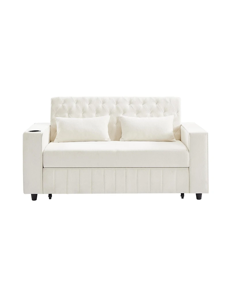 Streamdale Furniture 61.4" Pull-Out Sofa Bed Convertible Couch