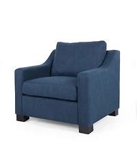 Streamdale Furniture Contemporary Beige Fabric Upholstered Club Chair