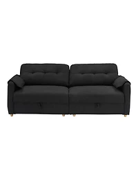 Streamdale Furniture Teddy Cotton Linen Sofa - Black