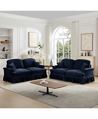 Streamdale Furniture Modular Sofa Set with Flared Arms & Removable Skirts
